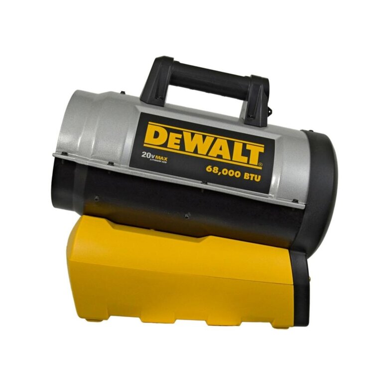 DeWalt 68000 BTU Propane High Efficiency Utility Space Heater with Adjustable Thermostat